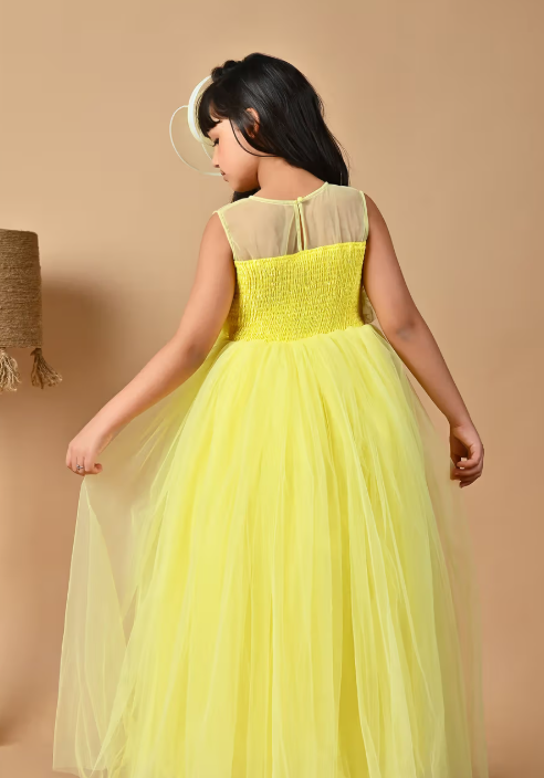 Yellow Party Gown - Image 4