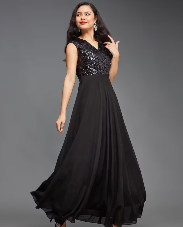 Black Party Gown - Image 2
