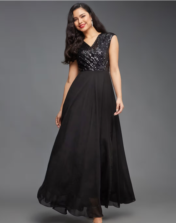 Black Party Gown - Image 3