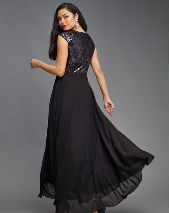 Black Party Gown - Image 4