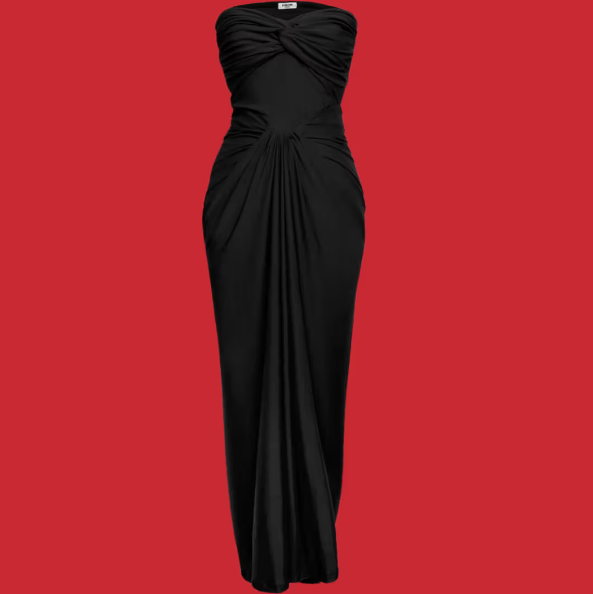 Black Drapped Gown