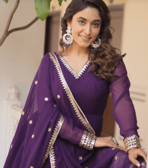 Anarkali Dupatta Gown - Image 2