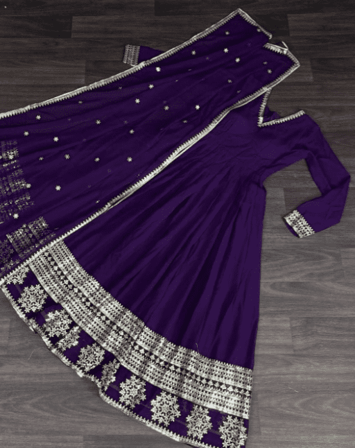 Anarkali Dupatta Gown - Image 4