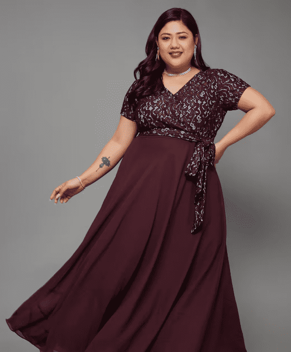 Plus Size Self Designed Gown - Image 2