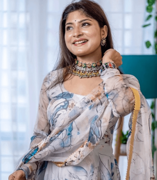 Ethnic Gown With Dupatta